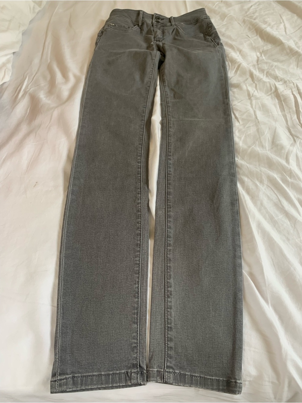 Salsa Jeans Push In Secret Slim Leg Jeans grey washed look